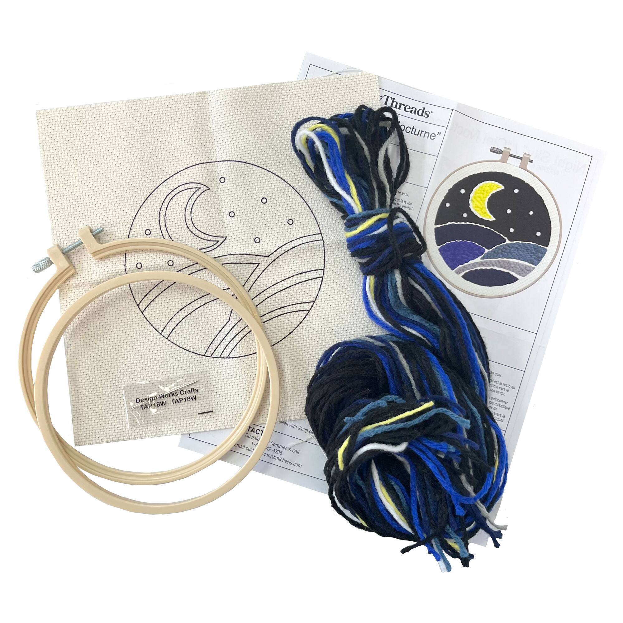 6" Night Sky Punch Needle Kit by Loops & Threads®